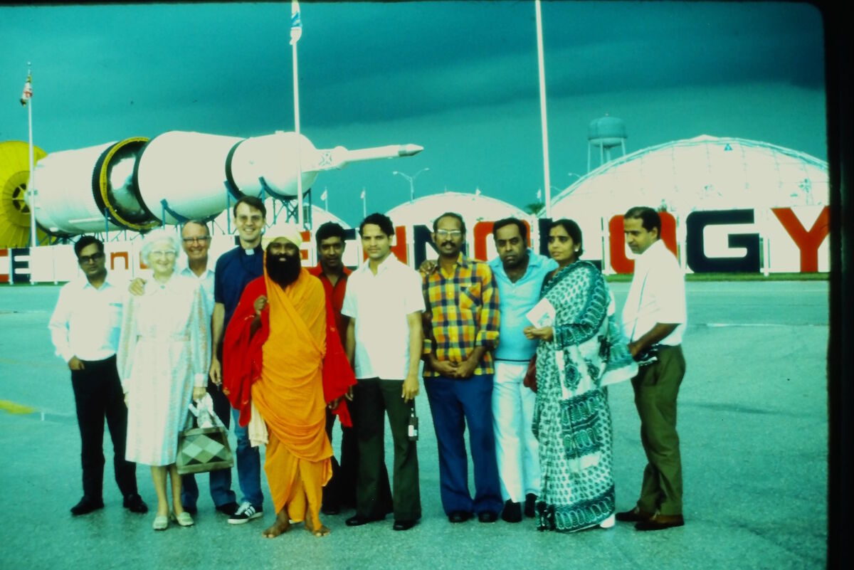 Swamiji 1976 First USA tour Cape Canaveral